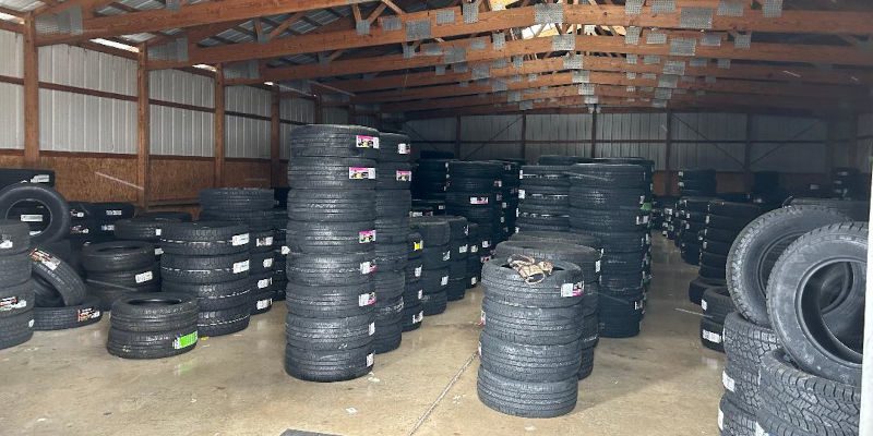 Tires in Attica, New York